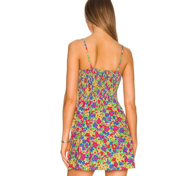 La Ceiba Mini Dress La Fortuna Floral Faithfull the Brand size Large summer - Picture 3 of 3